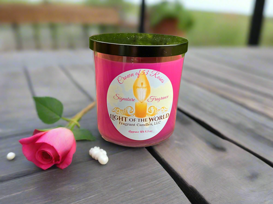 Crown of 53 Roses 8.5 oz Candle