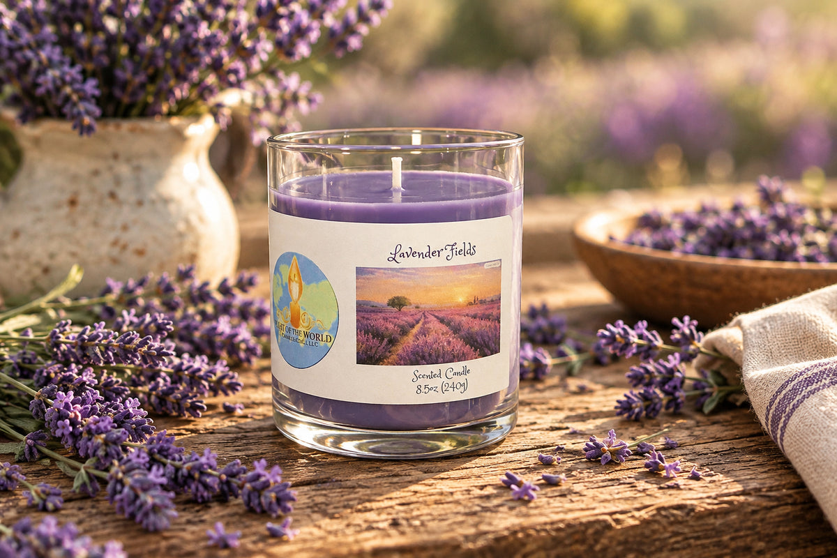 Lavender Fields 8.5oz Candle (Series II, Multi-phase tested)