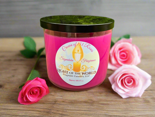 Crown of 153 Roses 17 oz Candle